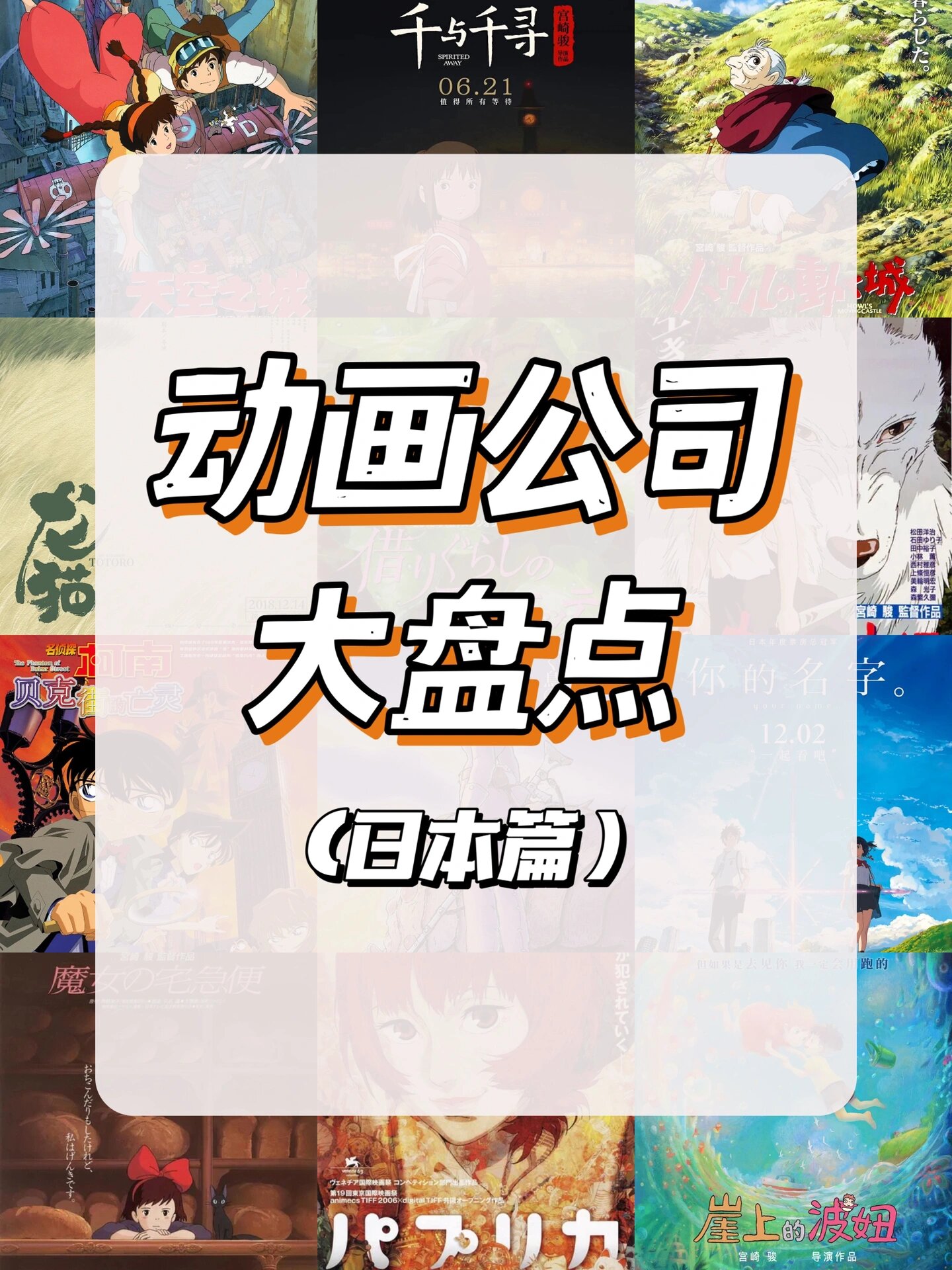 日本动画制作公司排行