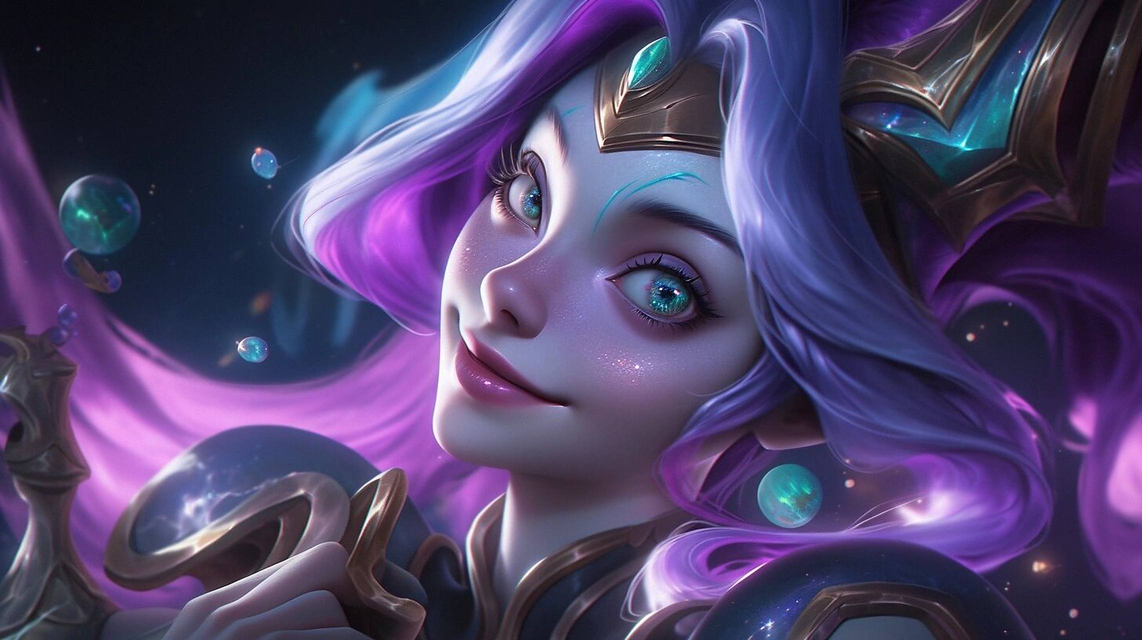 英雄联盟|娜美4k超清壁纸 midjourney重绘的lol高清壁纸, 取图方式