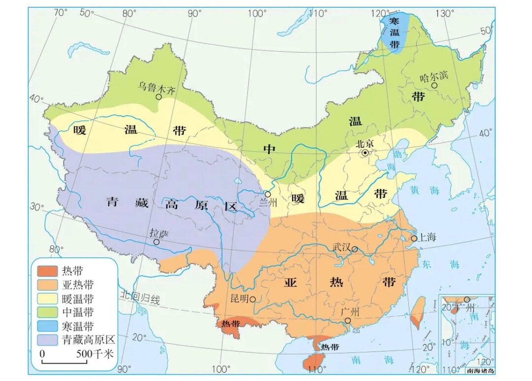 一图98懂9799中国温度带的划分6015