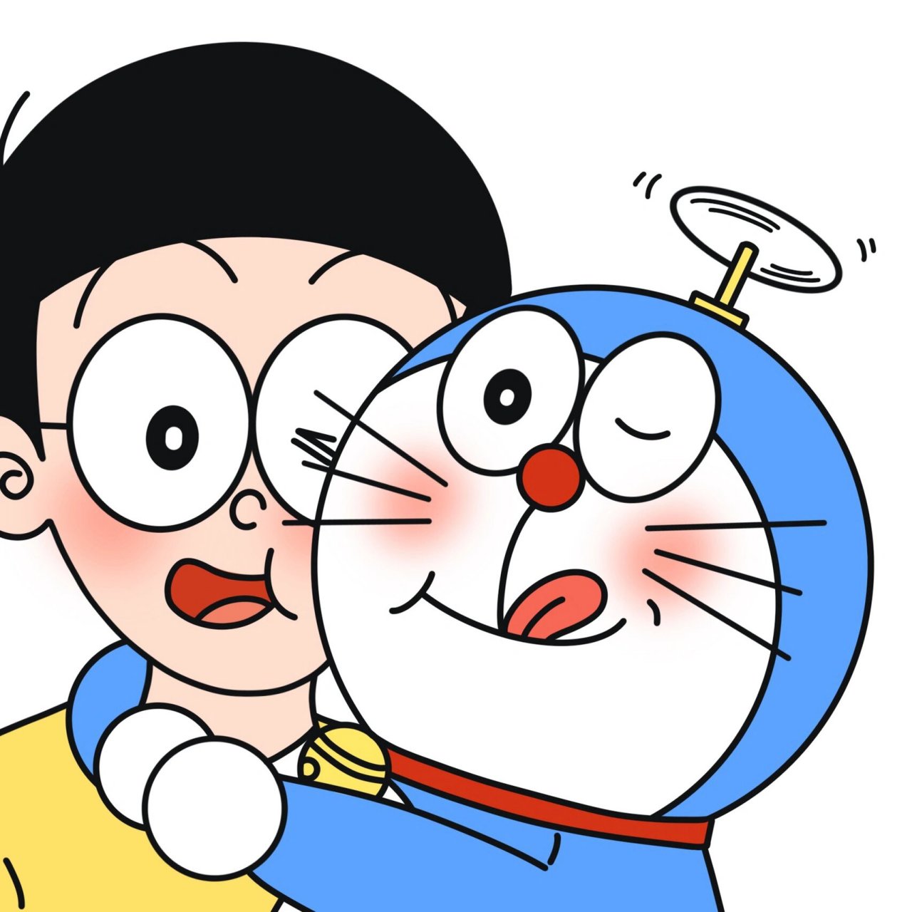 情侣头像|和大雄抱抱贴贴76615 ·自画头像 ·要和喜欢的人多多