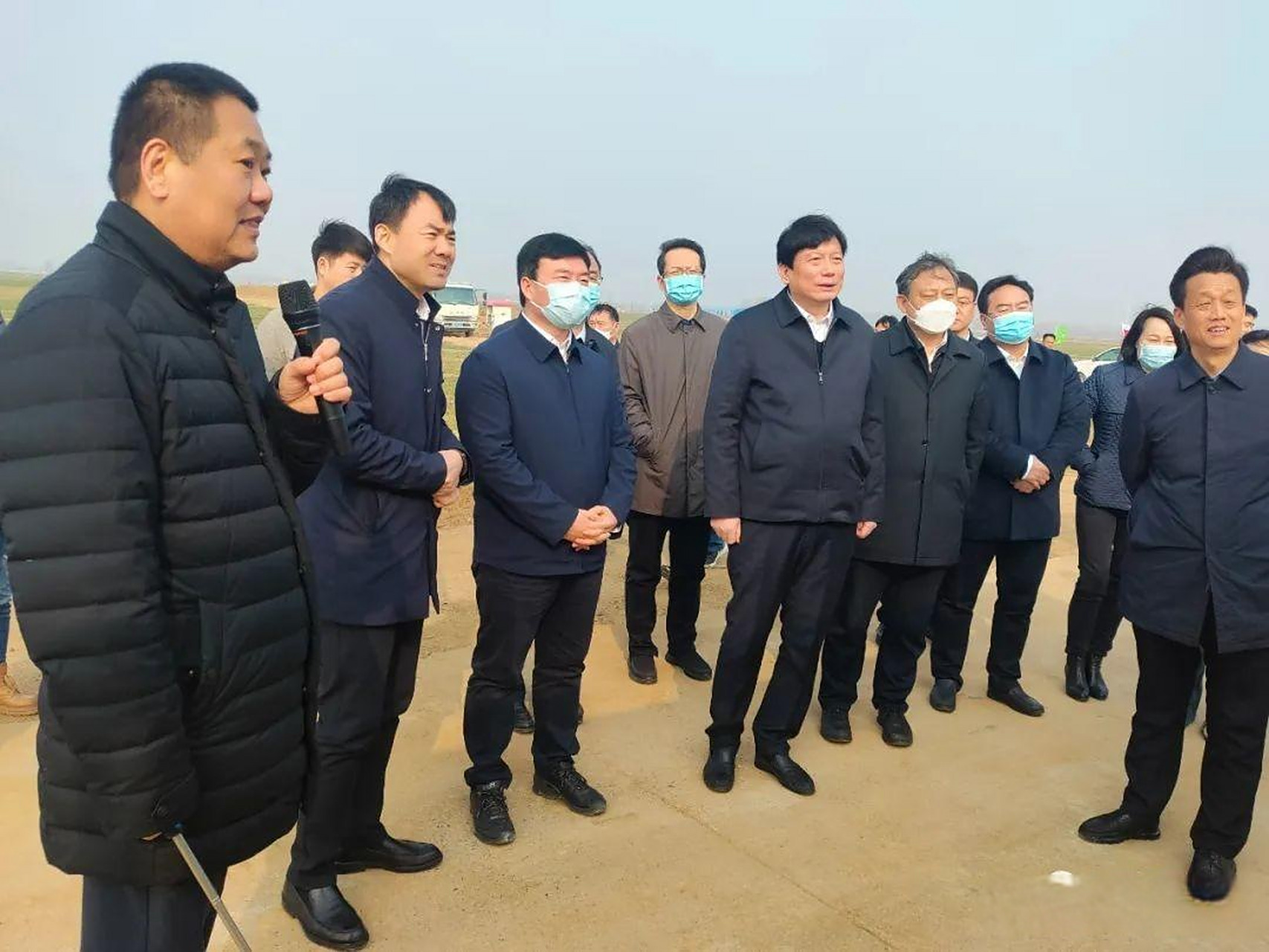 新乡市高标准农田示范区项目建设观摩团莅原观摩 2月26日,新乡市委