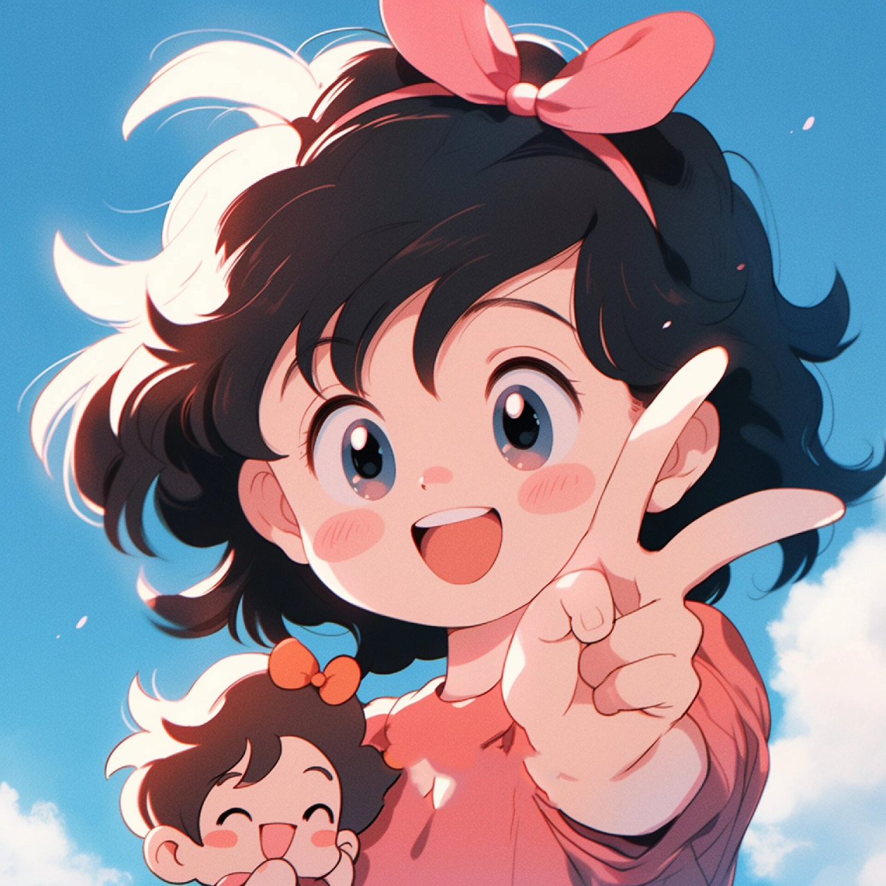 卡通|治愈头像 平凡的生活, 需要点点能量, 打起精神, 大声说:"耶!