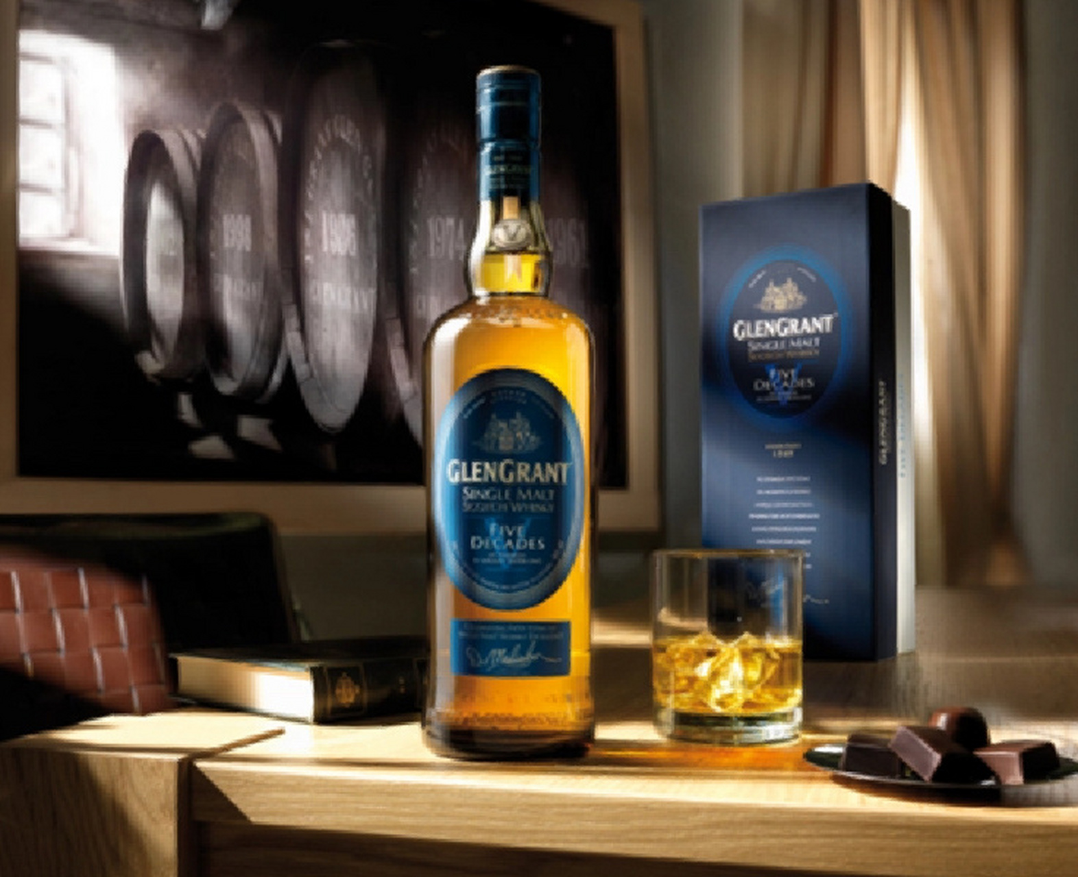 格兰冠 大师精华50周年 单一麦芽威士忌 glen grant five decades