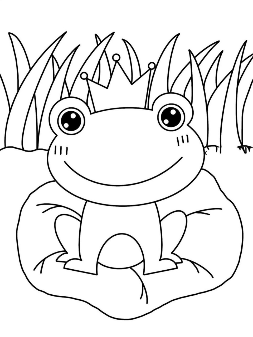 儿童画青蛙青蛙王子图片
