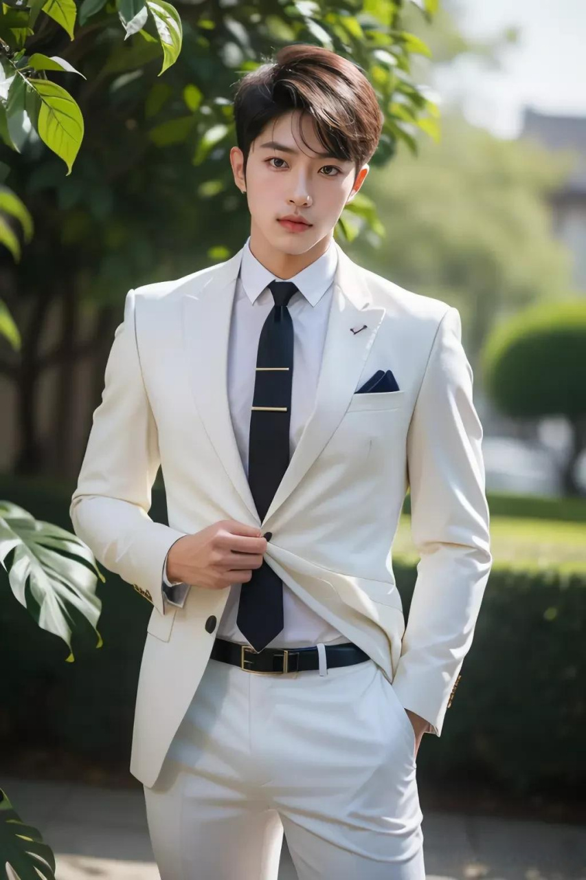 西装革履,尽显绅士风度.