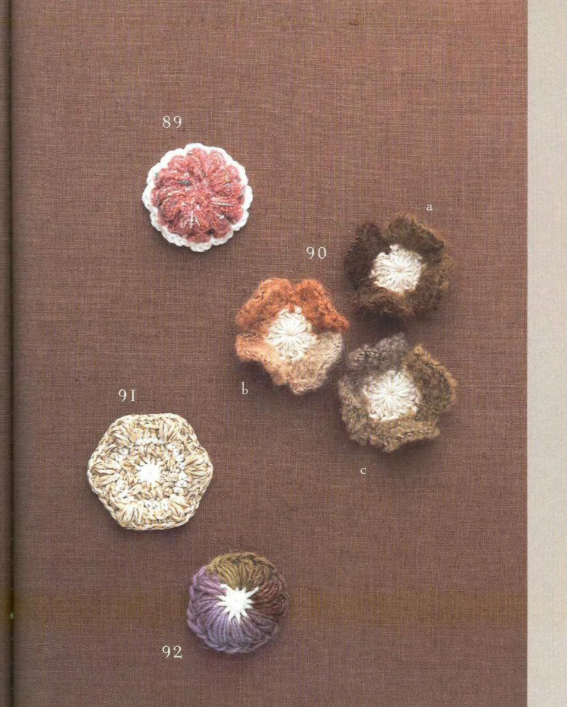 8 款花片钩针图解