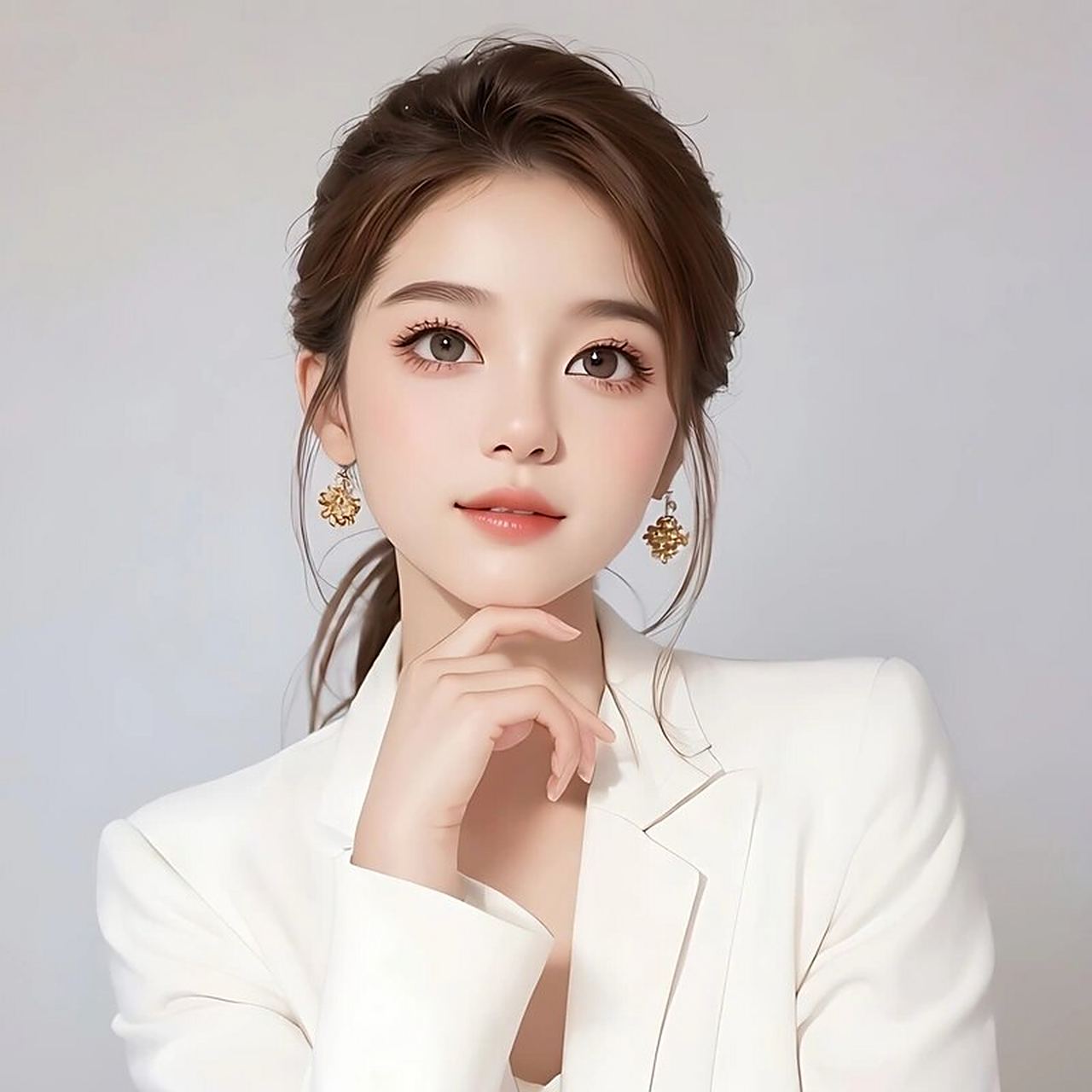 女生头像微信头像职场女性头像手绘头像 可爱女生手绘头像,比较适合