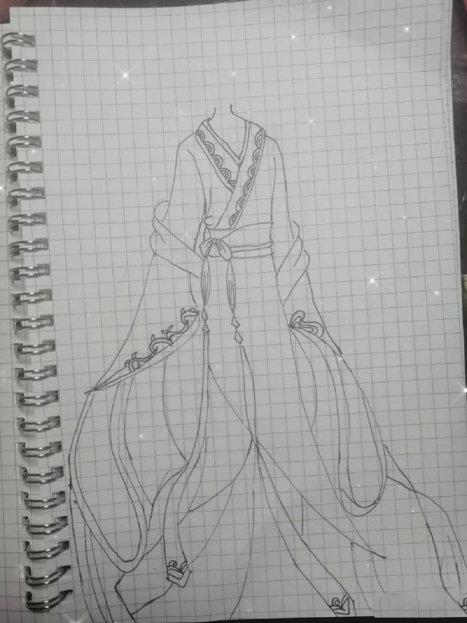 古装衣服绘画教程