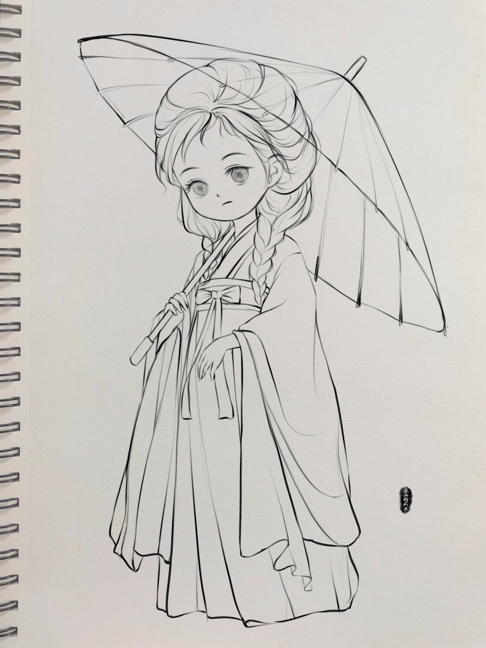 q版古风人物线稿合集