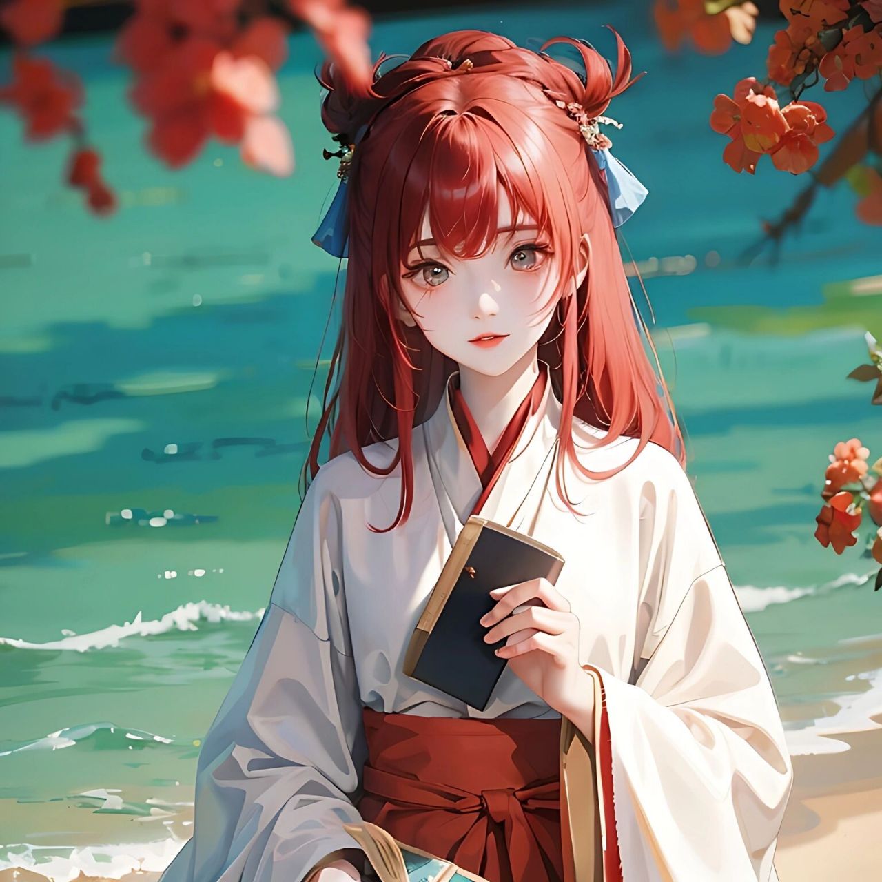 ai古风红发少女头像壁纸 熬过无人问津的日子,才配拥有诗和远方,生活