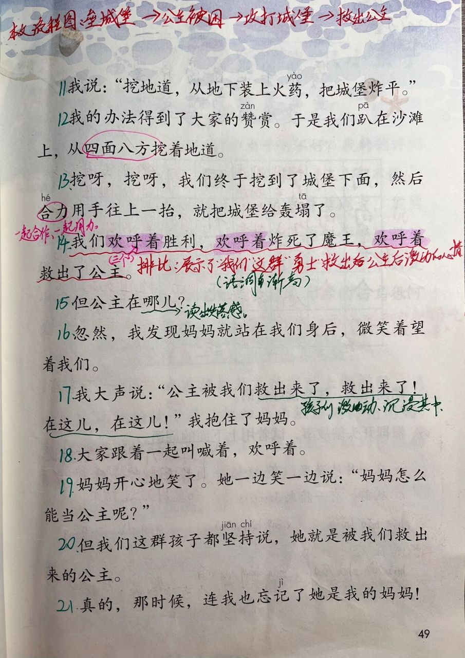二下语文《沙滩上的童话》预习笔记 二下语文 《沙滩上的童话》 预习