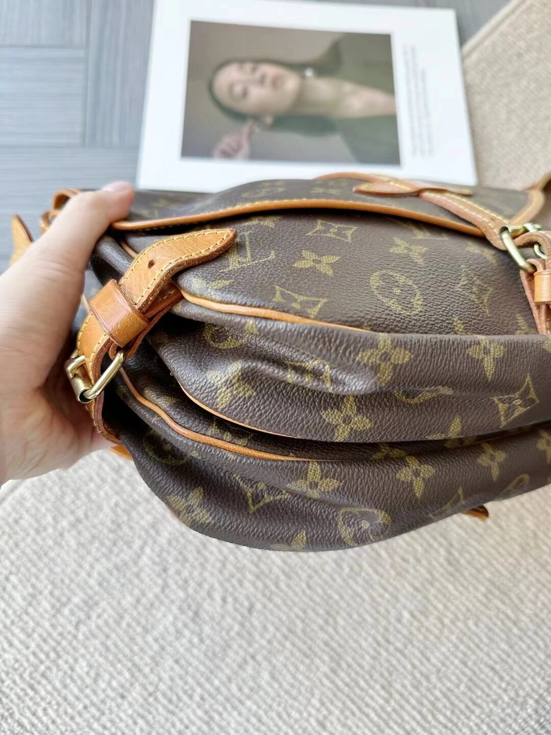 904300lv老花双子星小号 lv老花双子星小号,尺寸28x23cm.