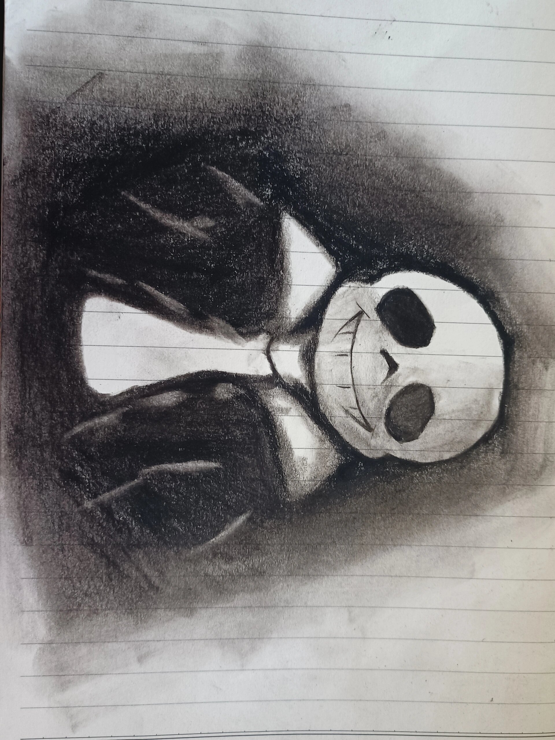 sans   传说之下   sans   画画   美术