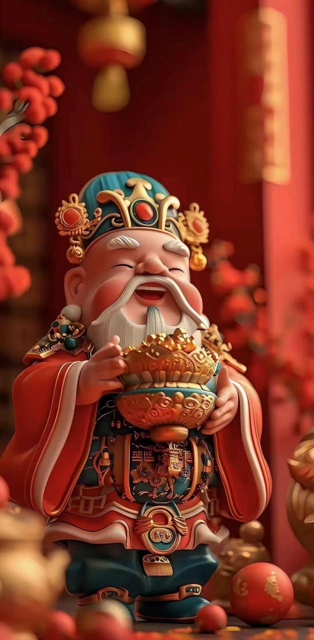 接福接财接好运 见者好运见者发财 喜迎财神好运连连 恭喜发财,财神到