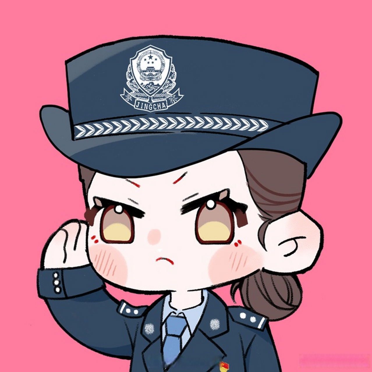超q萌警头像等你拿[心】所有的大人都曾是小孩,所有小孩也都会长成
