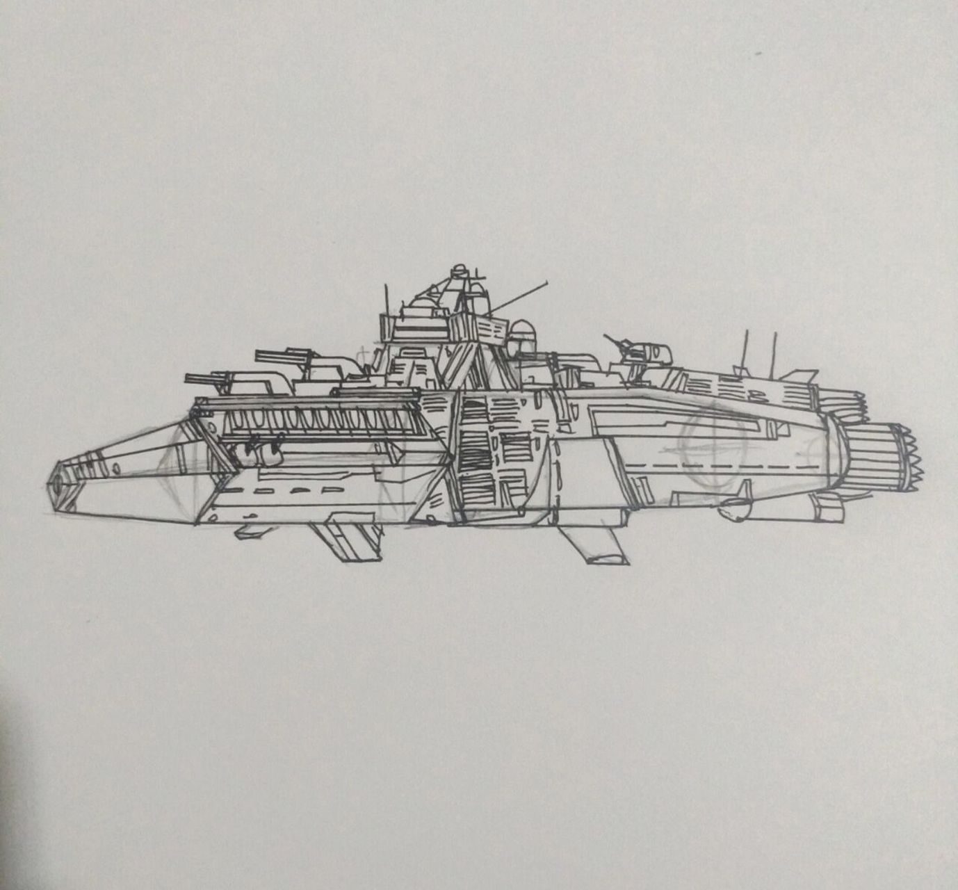 简简单单画个太空战舰