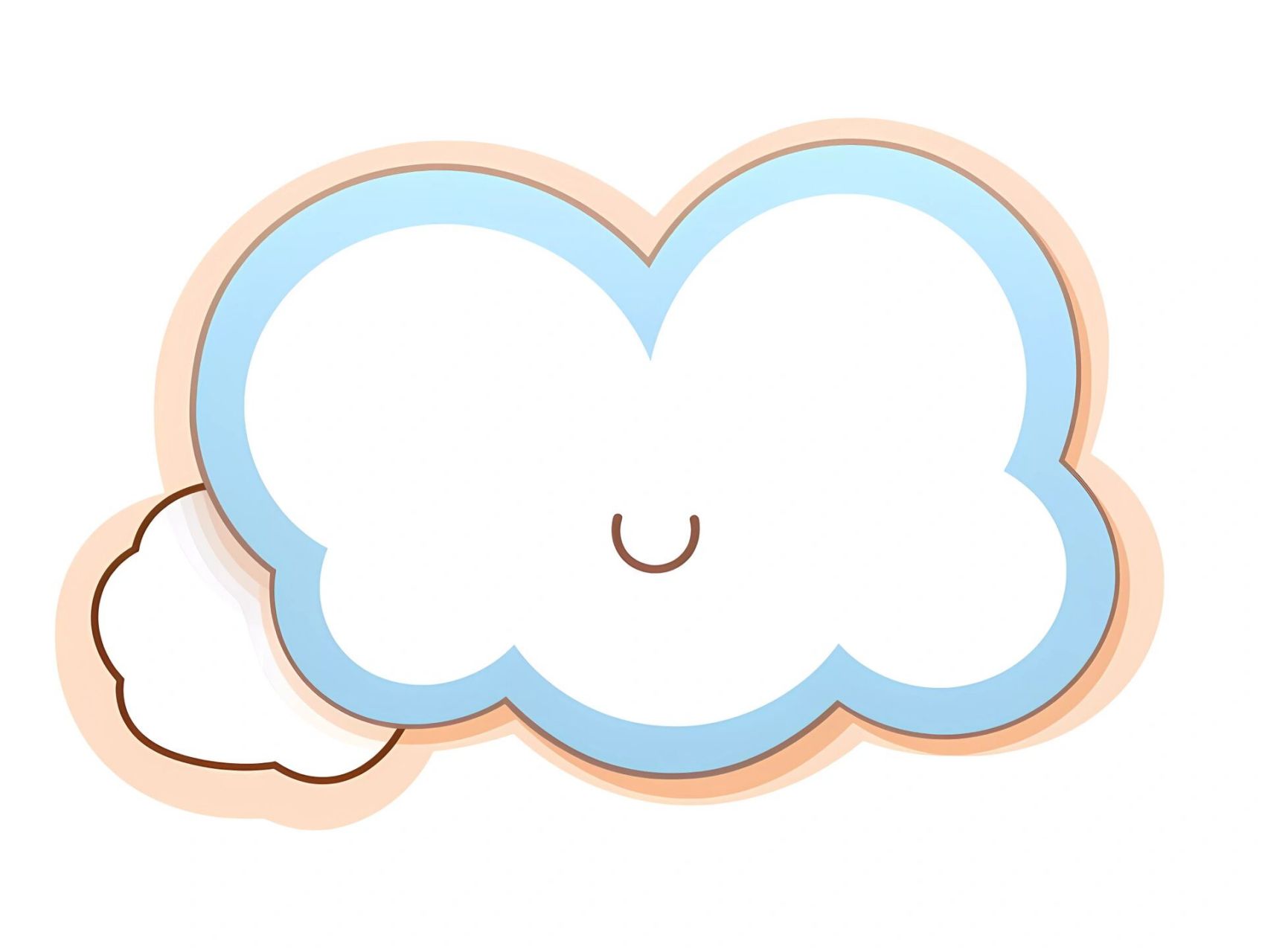 7815卡通云朵小星星粉色儿童可爱手抄报边框卡通边框  9