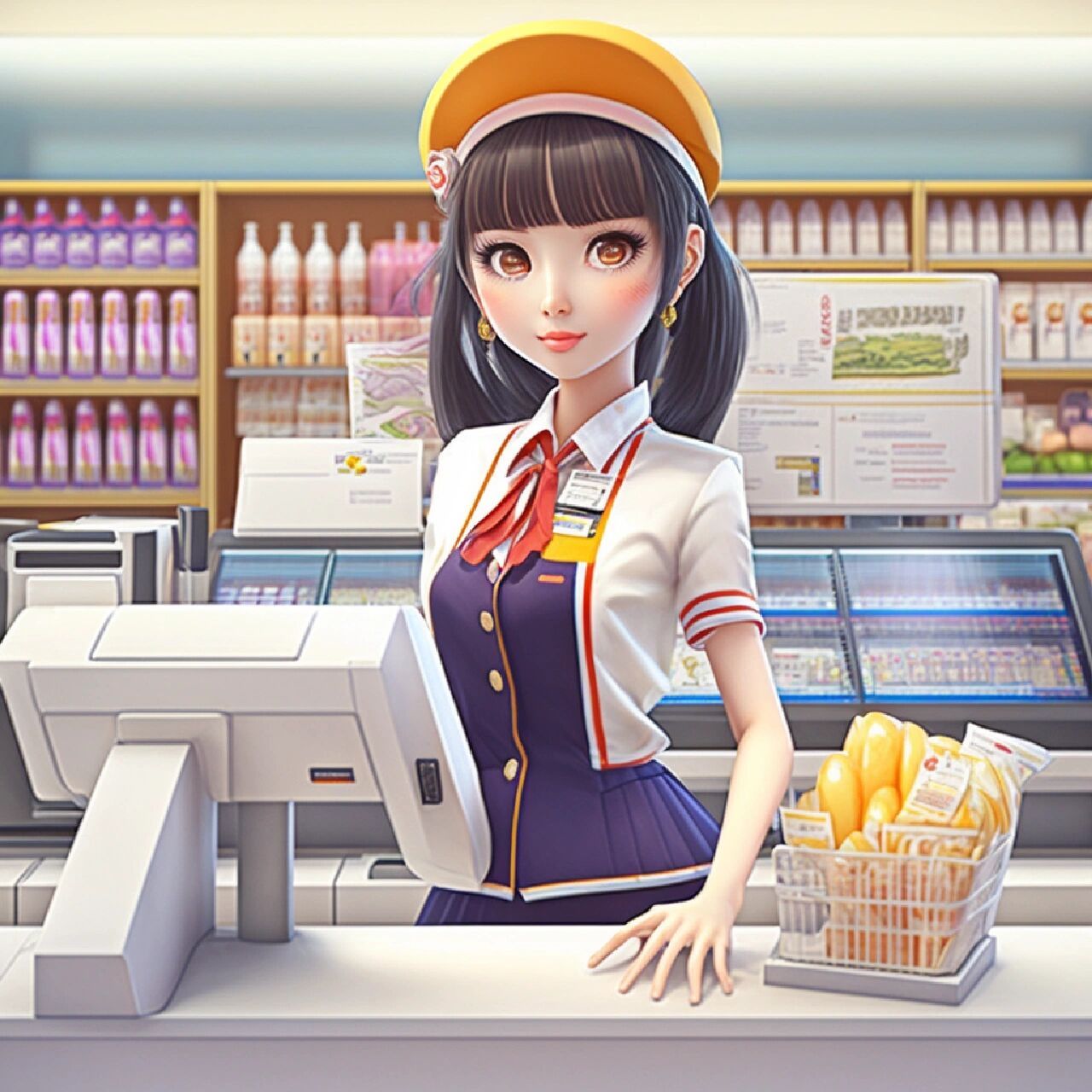 超市营业员职业头像,是时候换一个适合你的头像了.