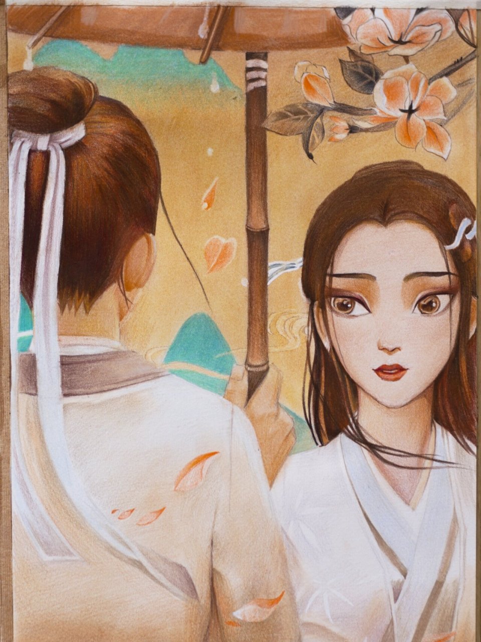 《白蛇·缘起》彩铅教程 材料96  彩铅:霹雳马135色油性  纸张:获多