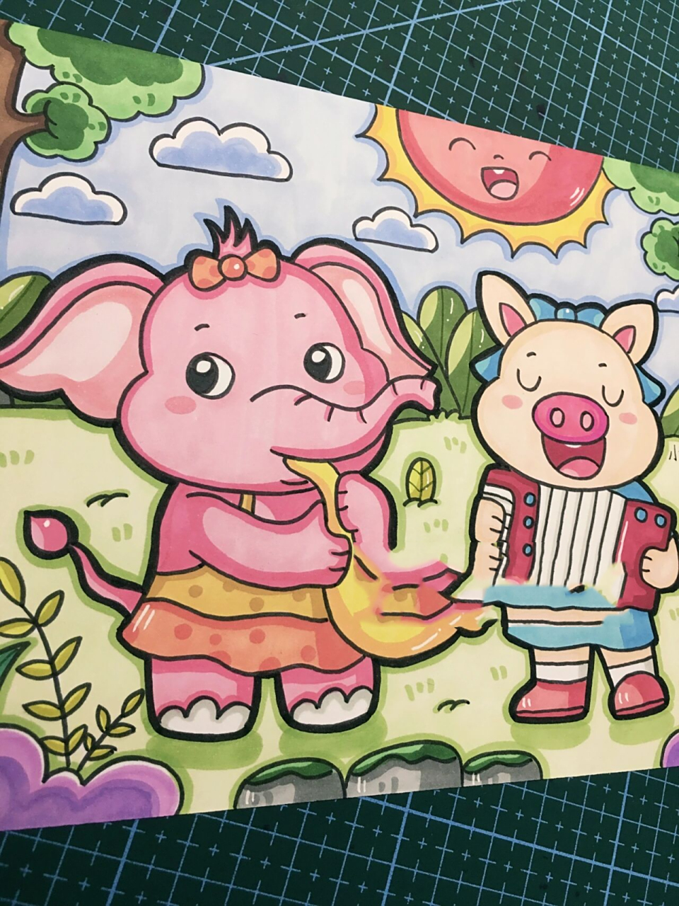 儿童画 动物狂欢音乐节主题画       儿童画 动物狂欢音乐会 主题画