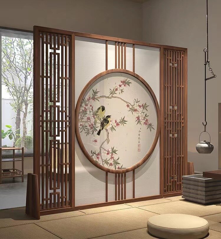 实木屏风隔断 有一种心情可以被时光雕琢,有一种美从内在油然而生 有