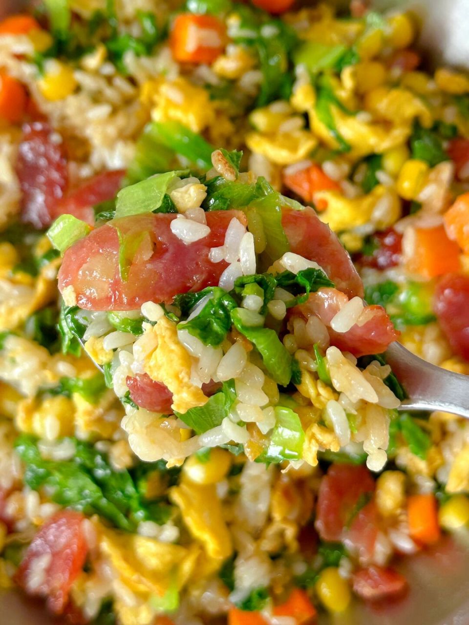 这么好吃的炒饭!我真的可以吃一辈子!