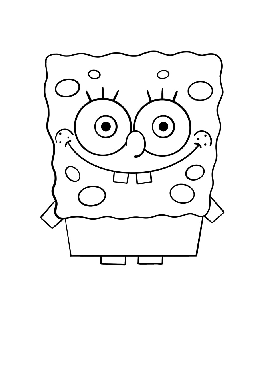 简笔画教程分享 海绵宝宝