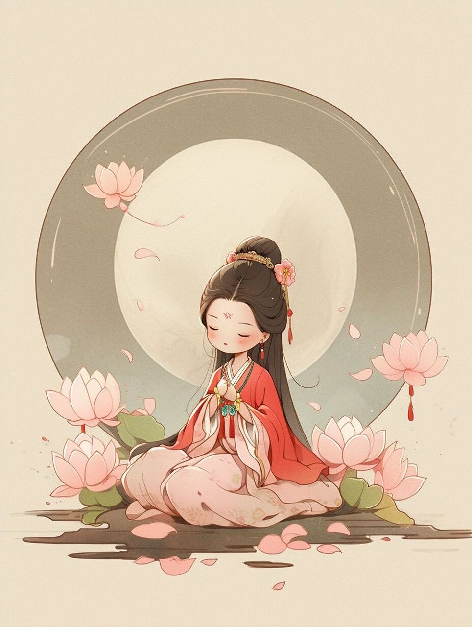 佛系女子头像 愿吉祥