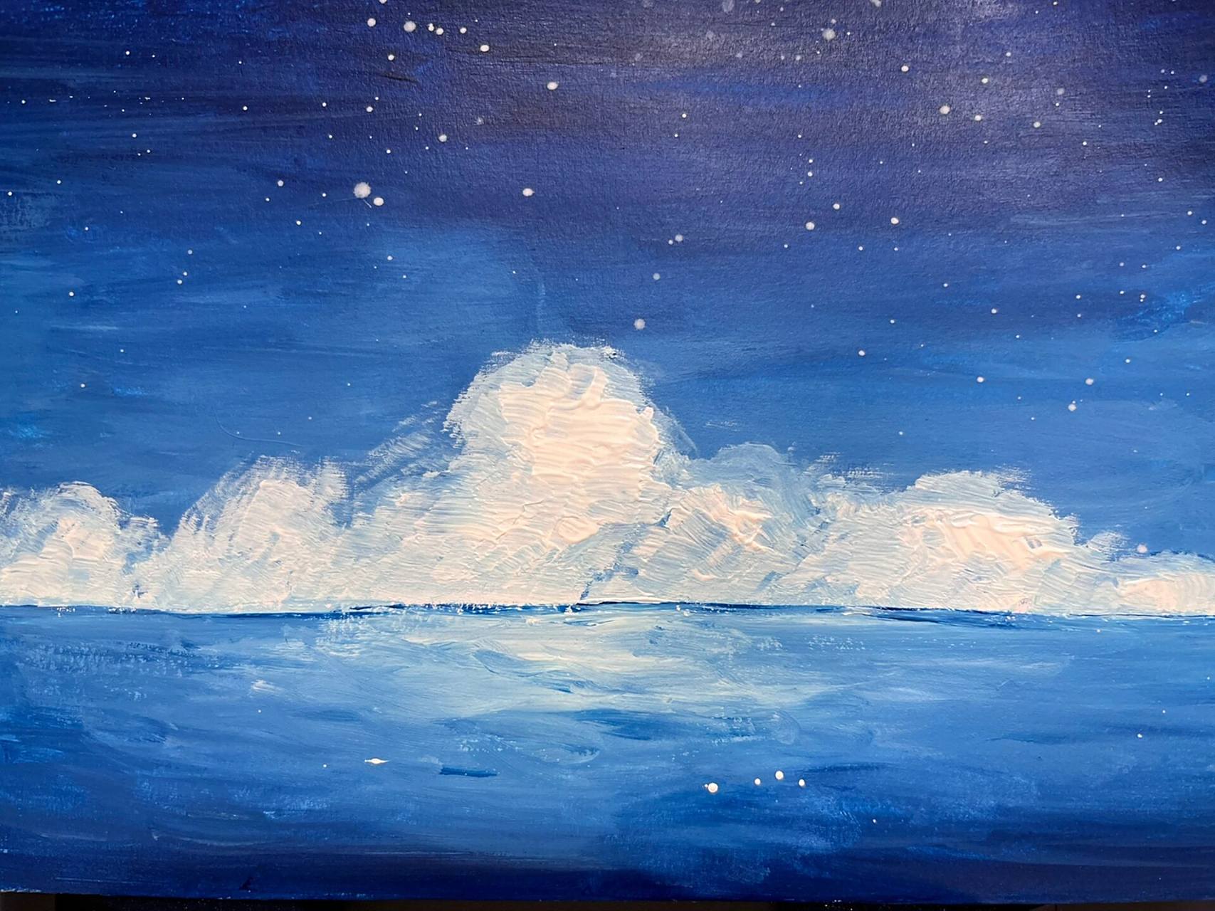 小学生水粉颜料画炫彩天空 轻松易上手的颜料画,很适合亲子活动