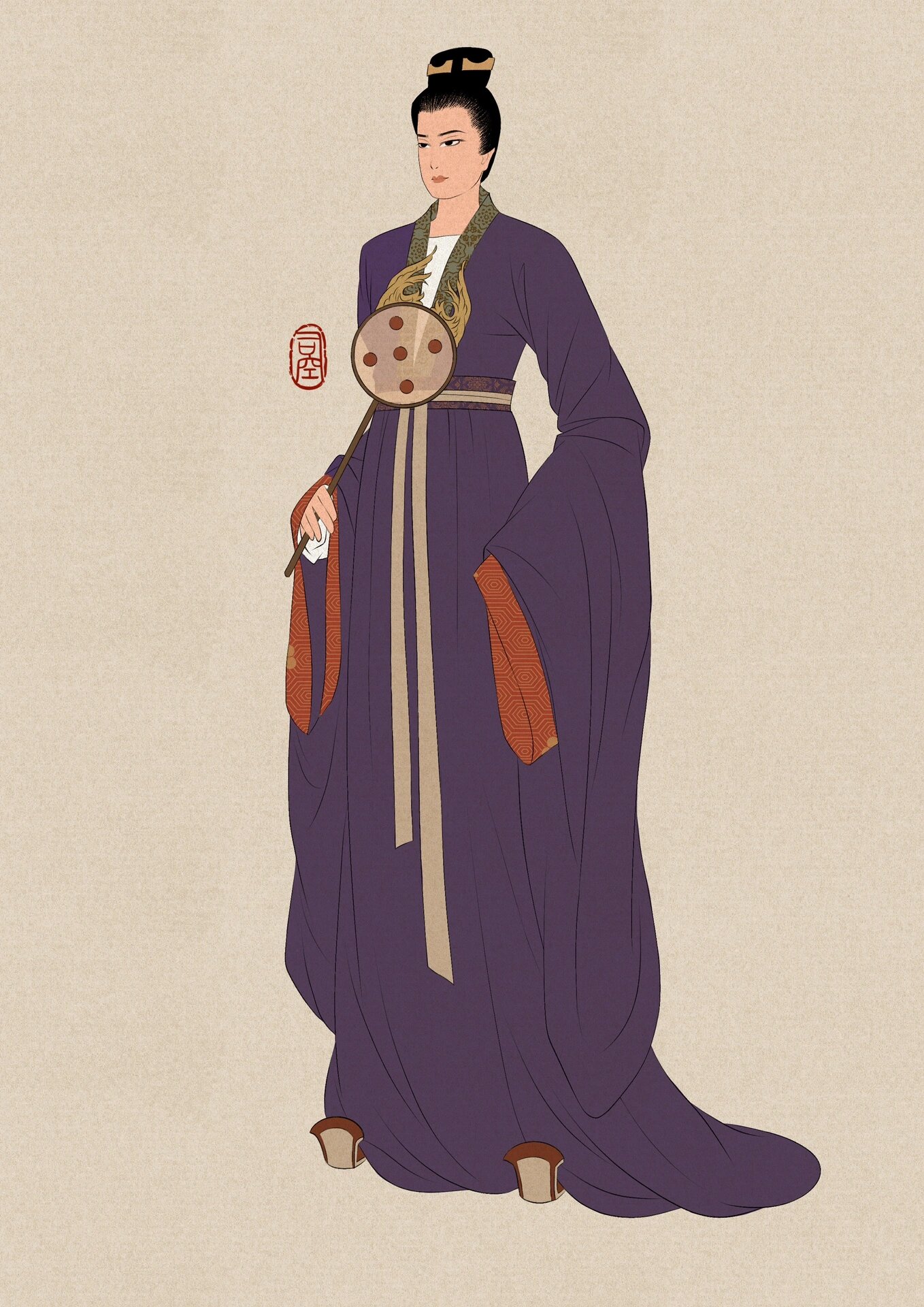 【复原汉服人物插画练习】魏晋南北朝男子服饰