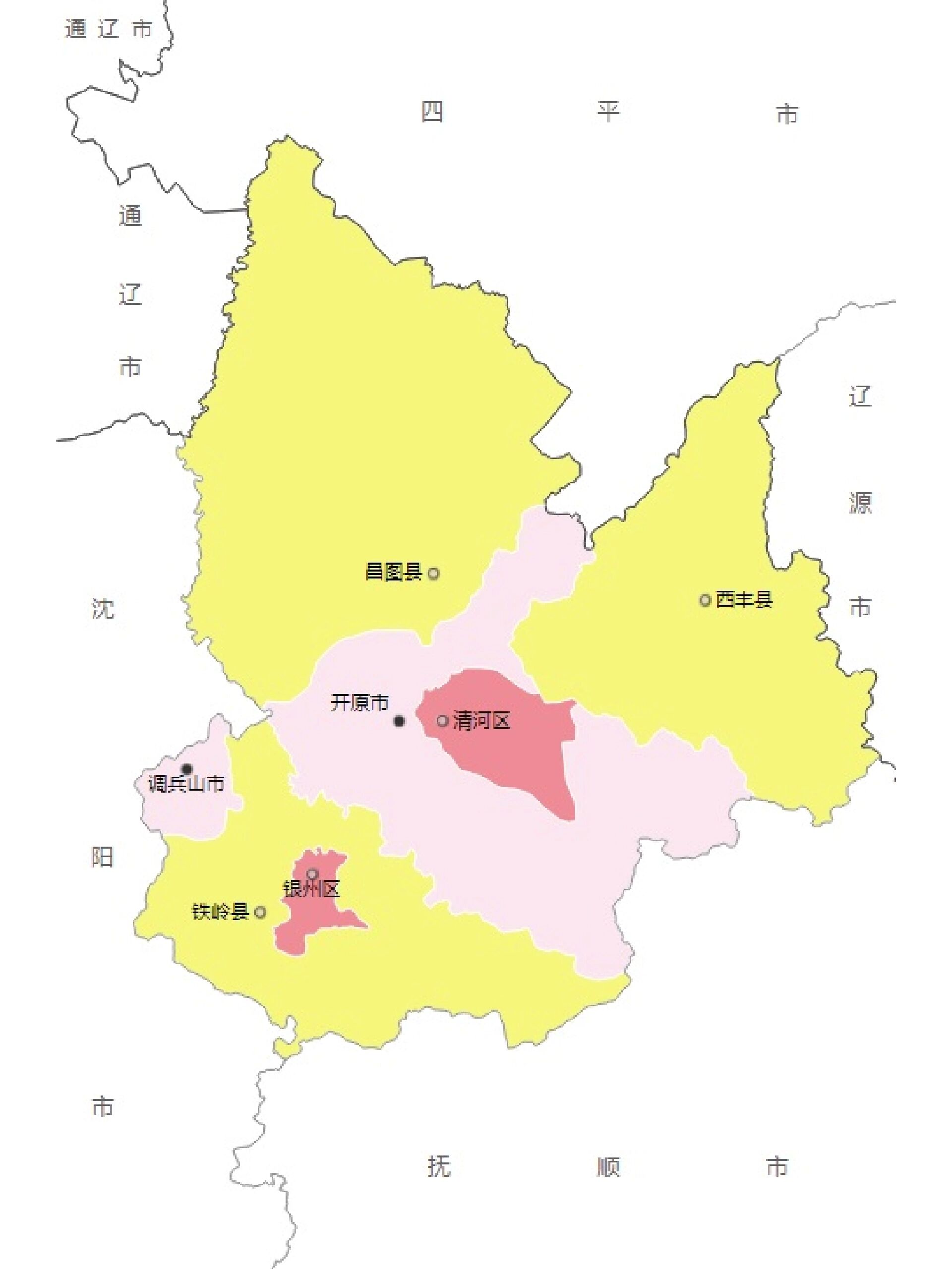 铁岭市地图