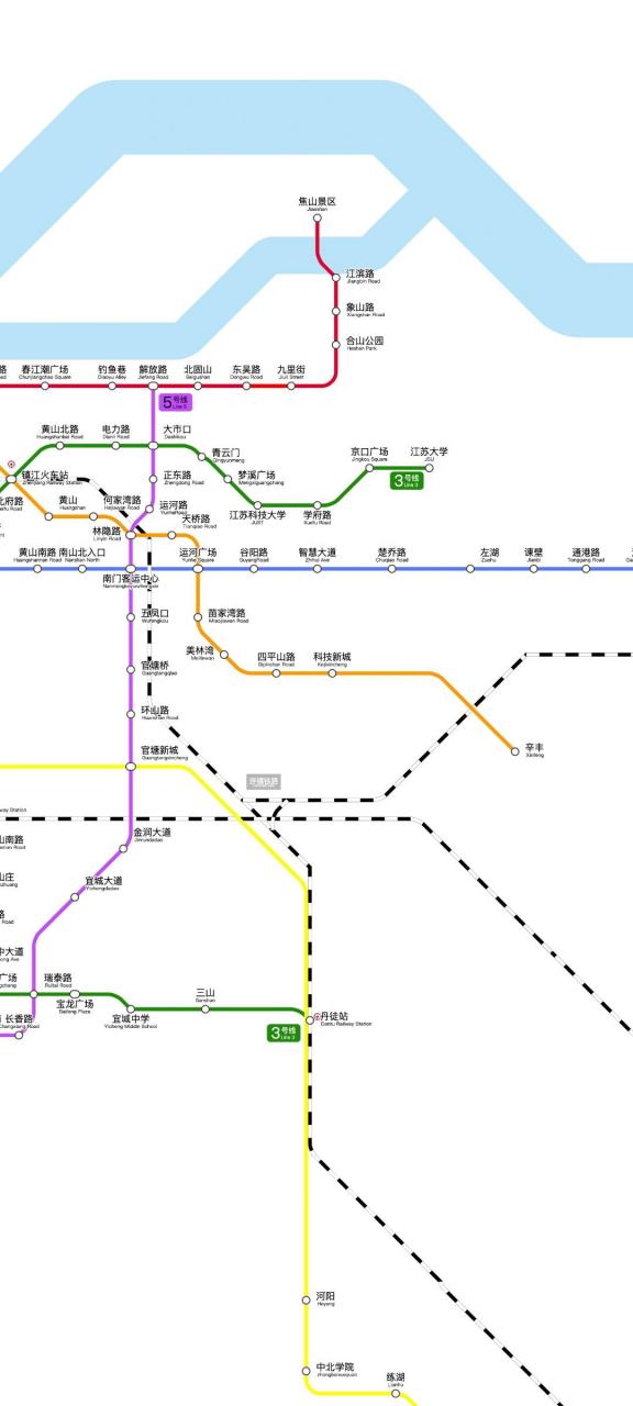 镇江地铁规划图片