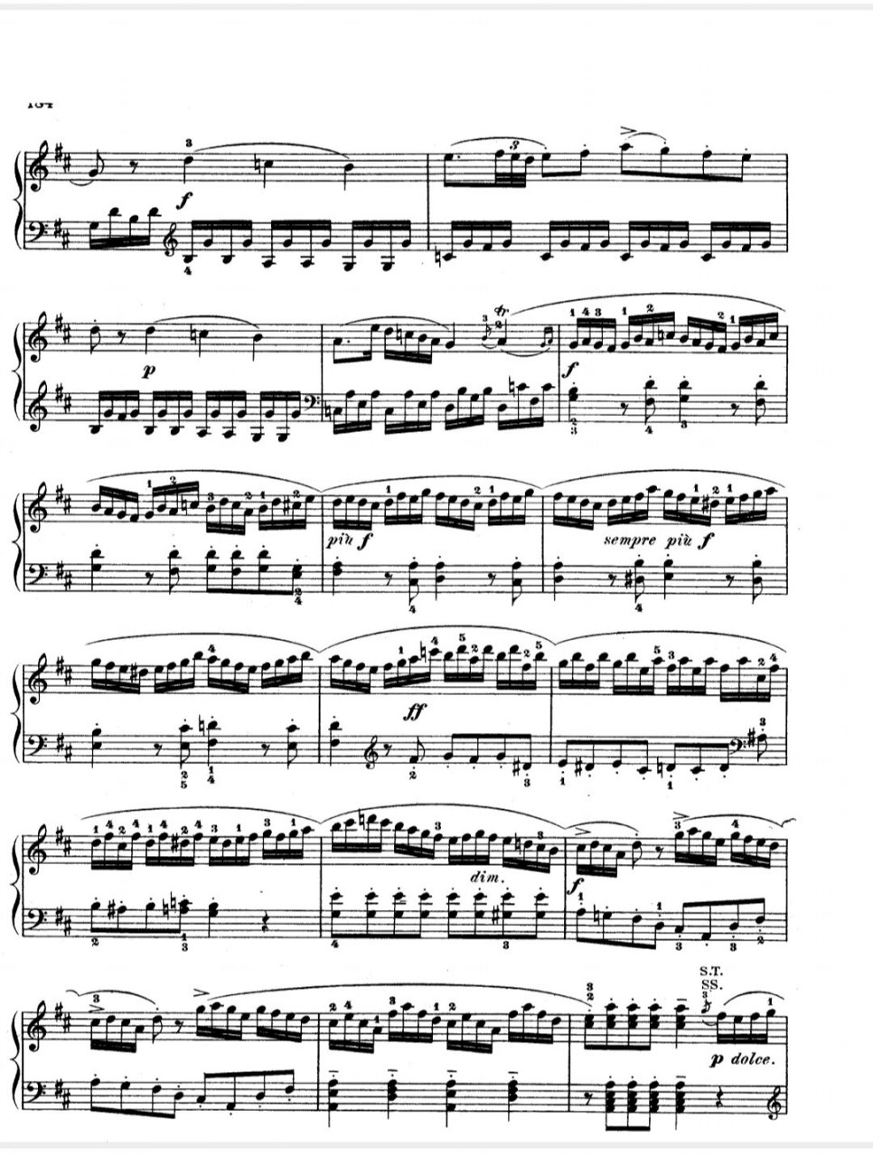 钢琴谱|莫扎特 k311 奏鸣曲 第一乐章