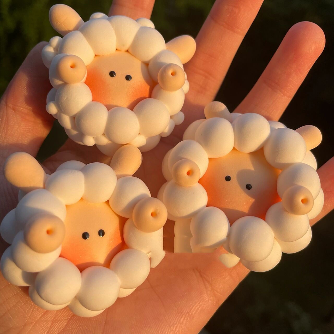 超轻粘土|胖fufu的小绵羊91 这么可爱的小羊戳到你了不95～配上这