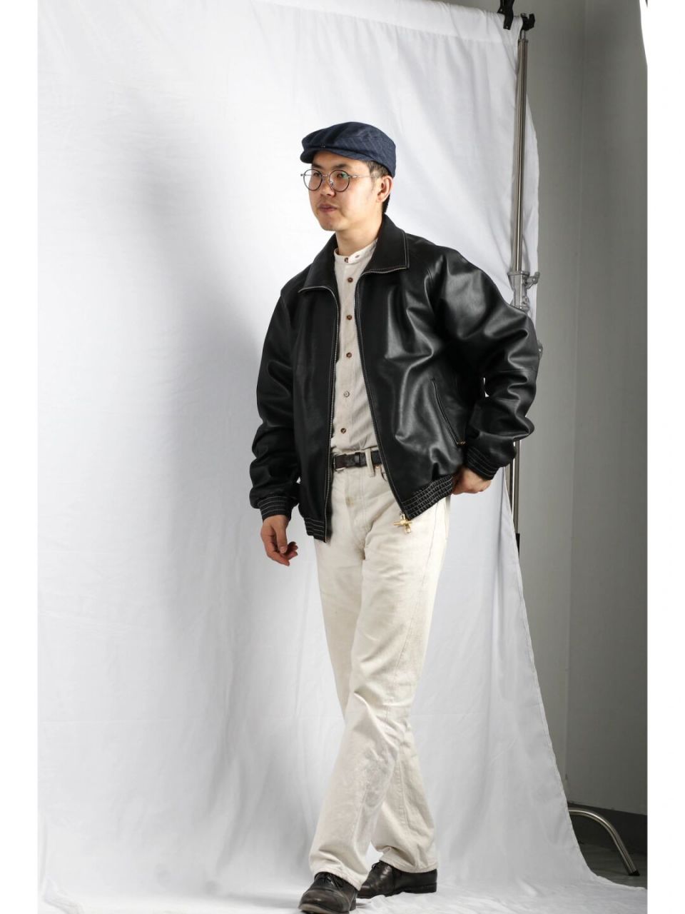 店铺现货 | 登喜路dunhill廓形棒球皮夹克 我记得之前写过一篇lemaire