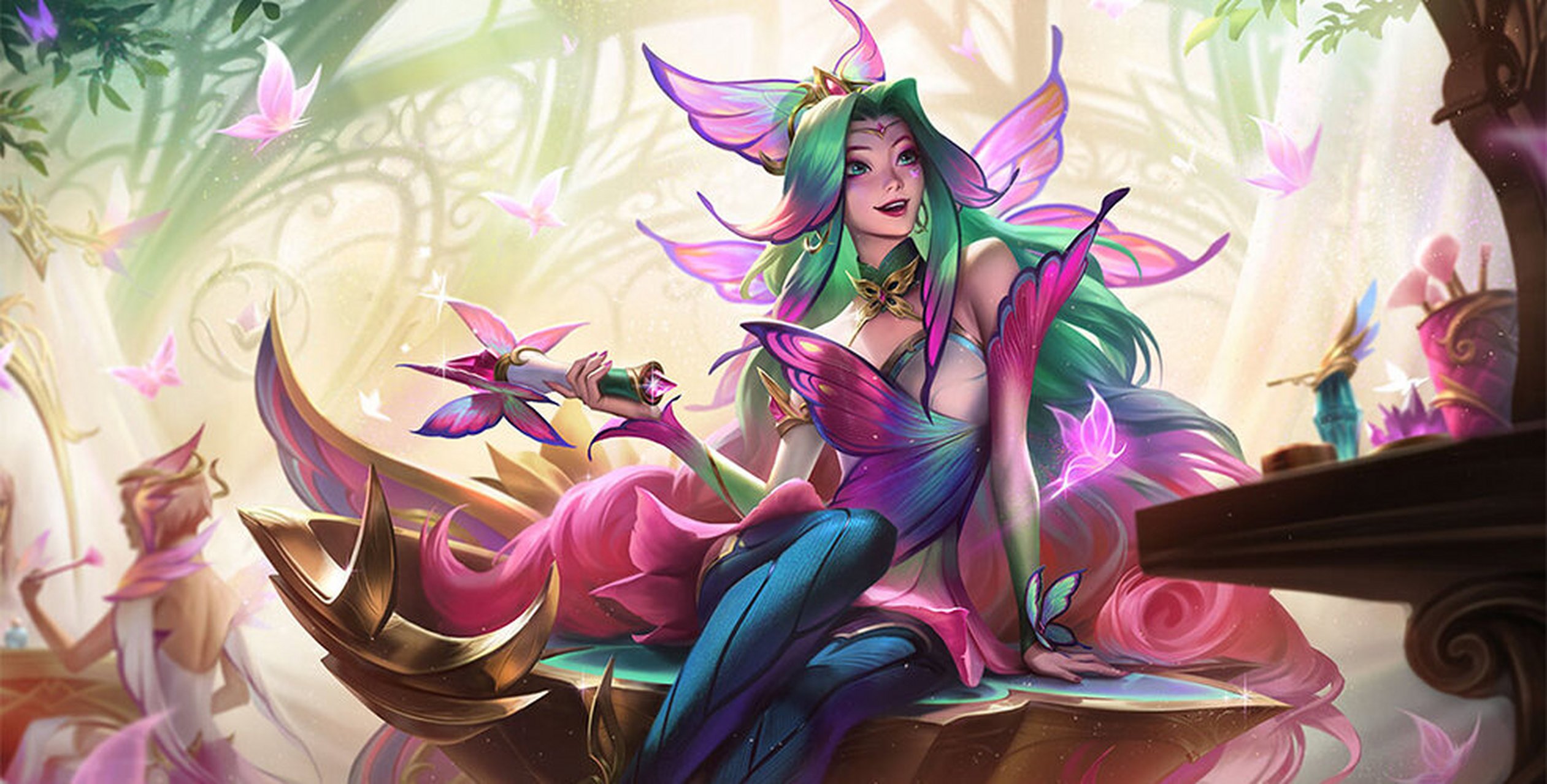 用ai绘画重制英雄联盟角色【萨勒芬妮篇】 以前的lol皮肤可谓高清