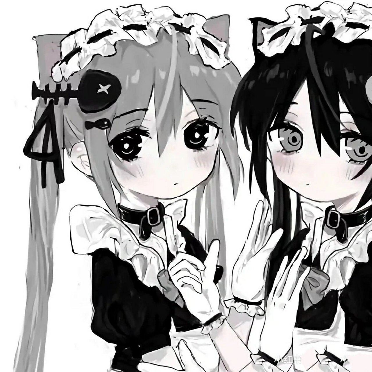 黑白闺蜜头像 黑白闺蜜头像