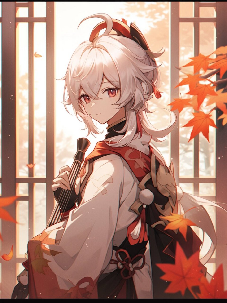 【原神插画】枫原万叶丨精美壁纸 (含完整咒语)左下角进入 	 枫原万叶
