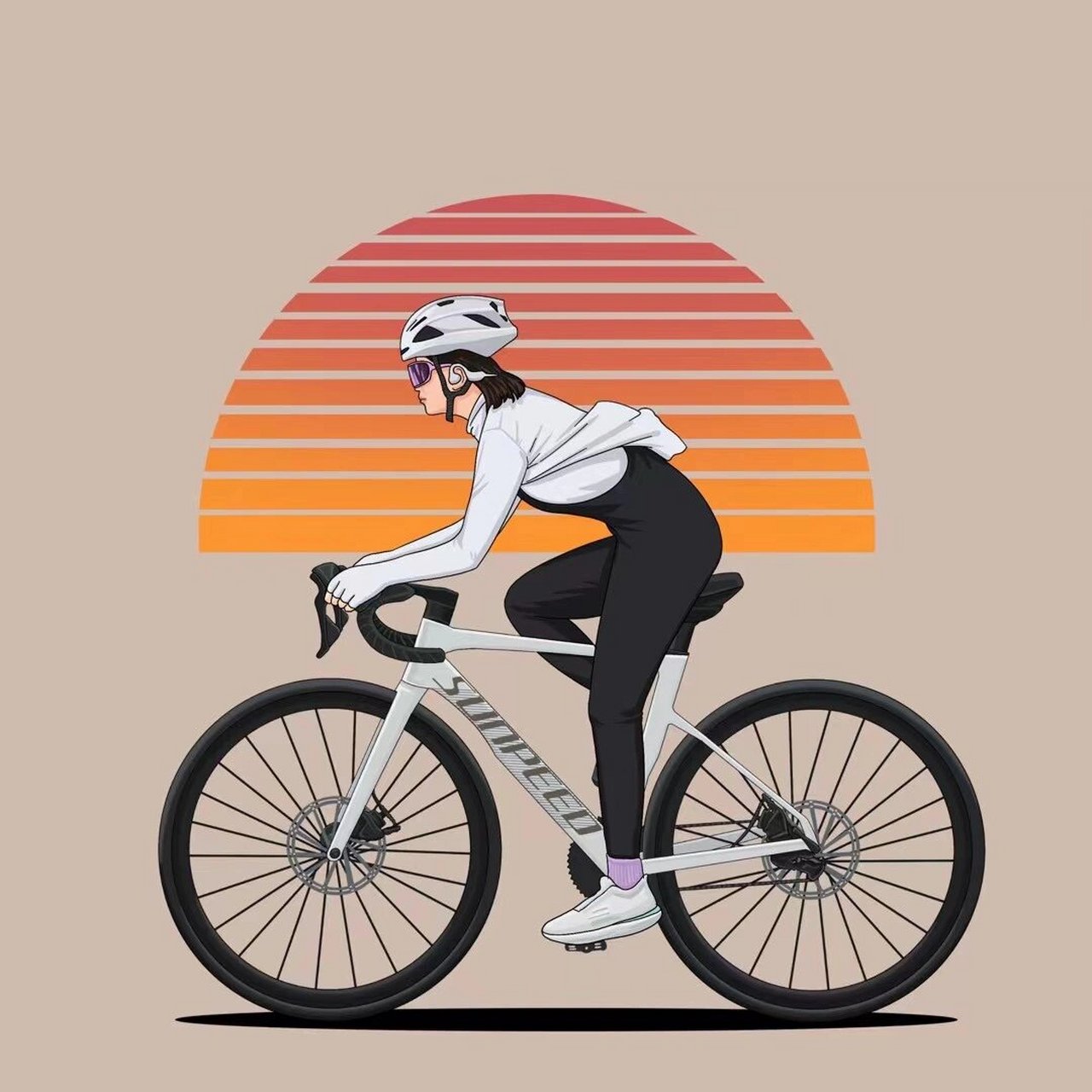 自行车手绘 各种车型均可画