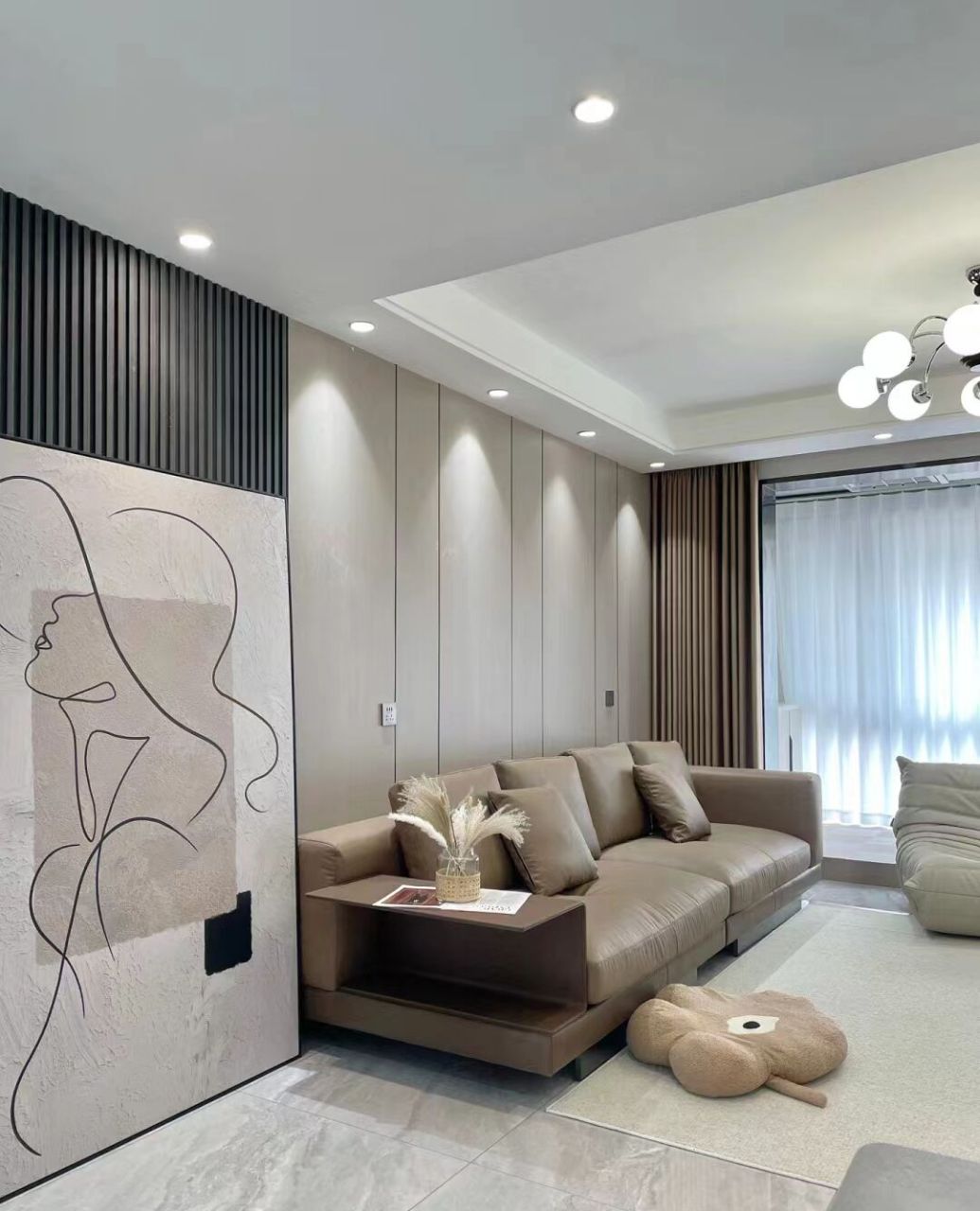 "德源建材"听我劝碳晶板装修的墙面真好看 73不做复杂背景墙电视