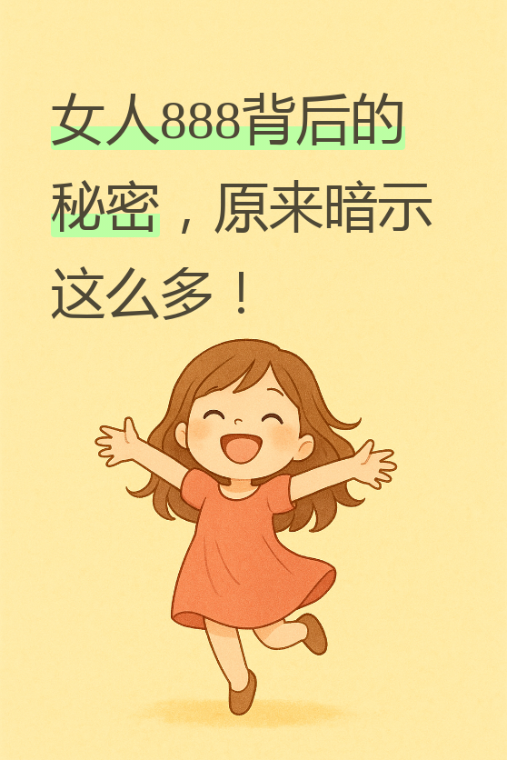 今天我们来聊聊这个数字888,最近好多姐妹都在问我,说女人888到底是