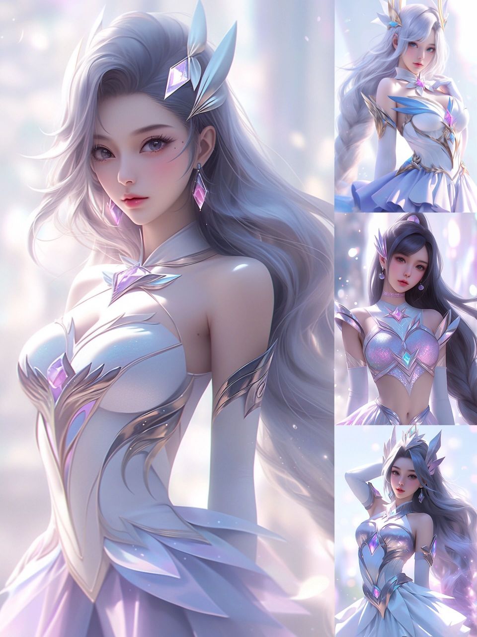 英雄联盟星之守护者刀妹 艾瑞莉娅 星之守护者的刀妹,上次视频版的