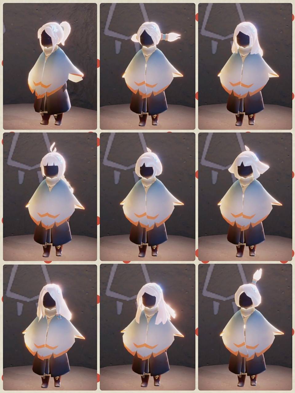 发型pk ① 低马尾 ,② 小粗辫 ,③ 雨林长发 ,④ 麻花辫 , ⑤ 学生头