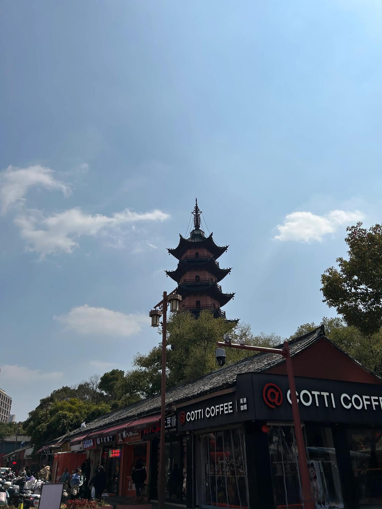玲珑宝塔美景 宁波天封塔宁波旅游风景