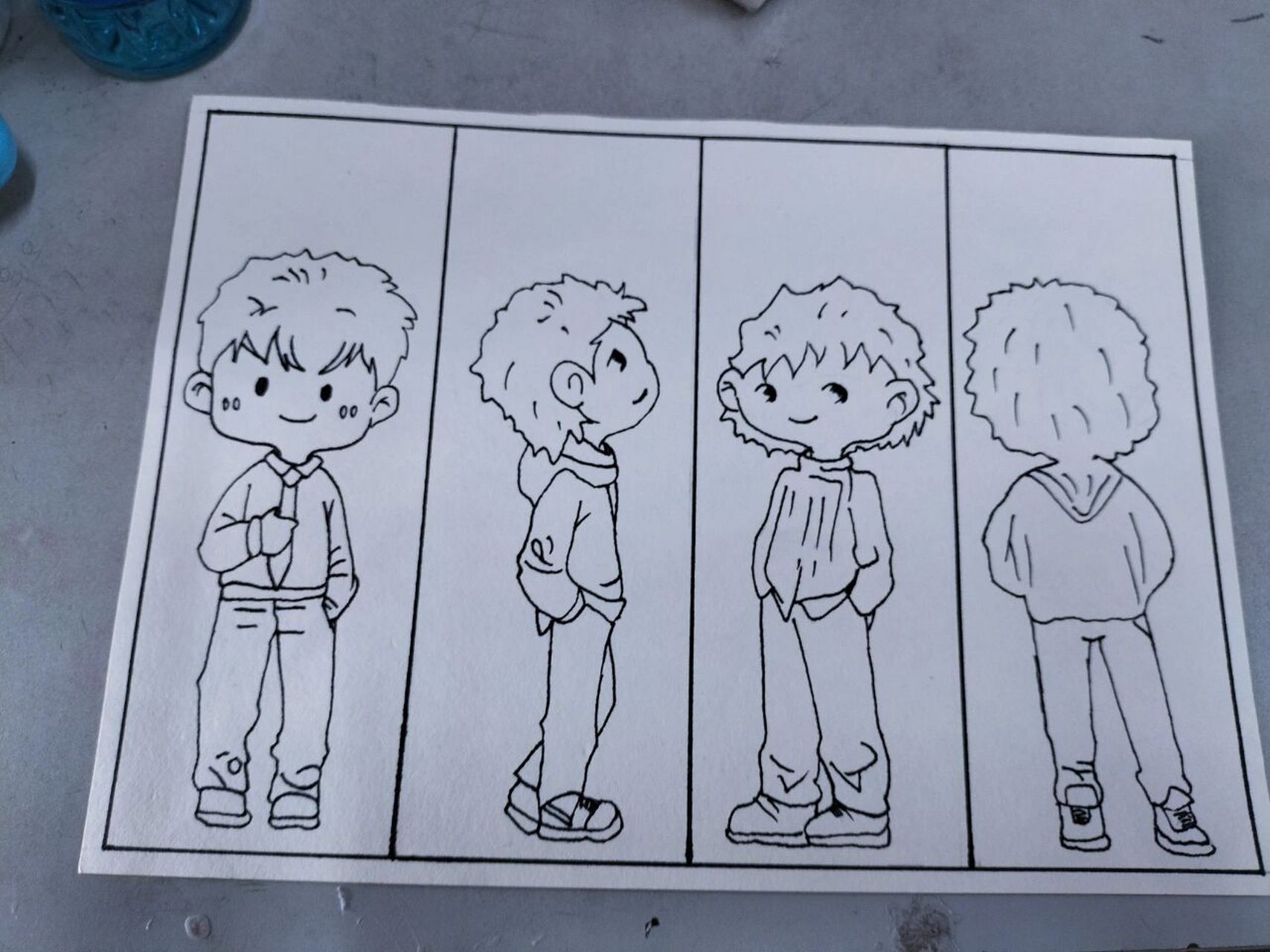 学前教育 人物简笔画(正面 侧面 背面)