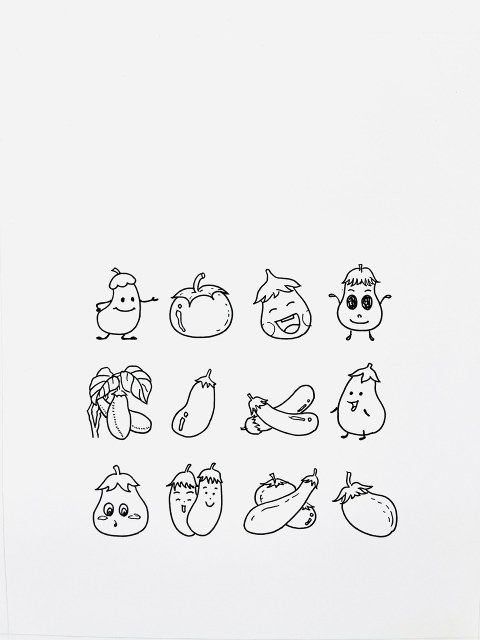 【简笔画】茄子98 分享一组蔬菜简笔画—茄子 还喜欢什么,欢迎留言