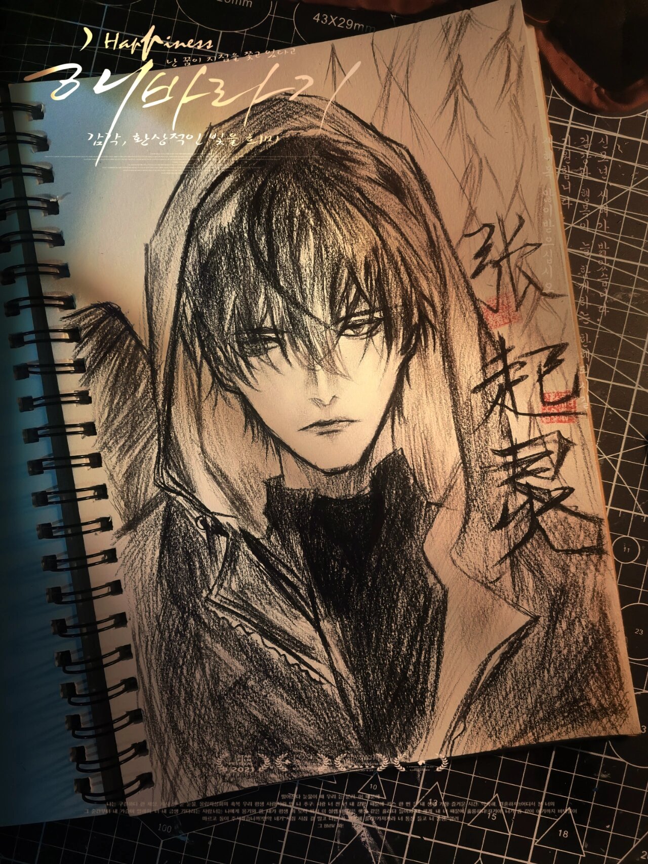 张起灵手绘 没有素描功底.