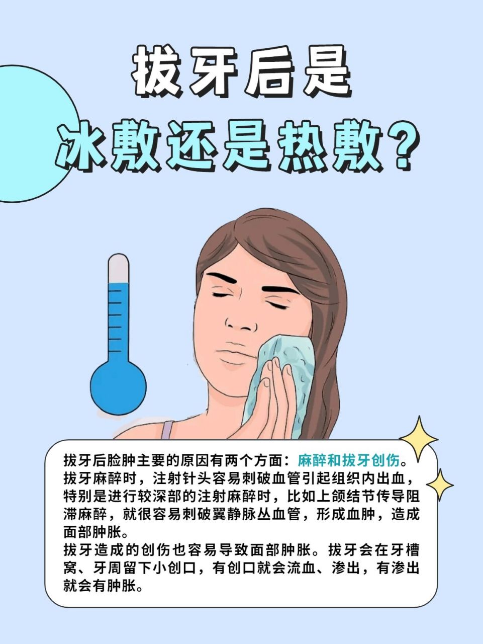 科普丨拔牙后是冰敷还是热敷?