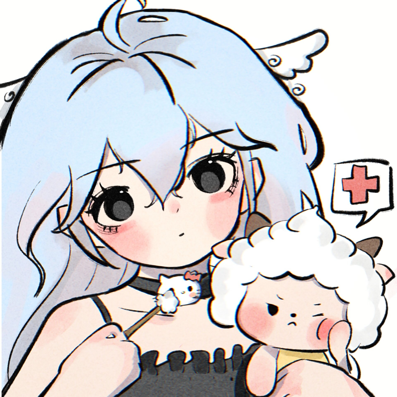 女生版懒羊羊头像 93情头93单头