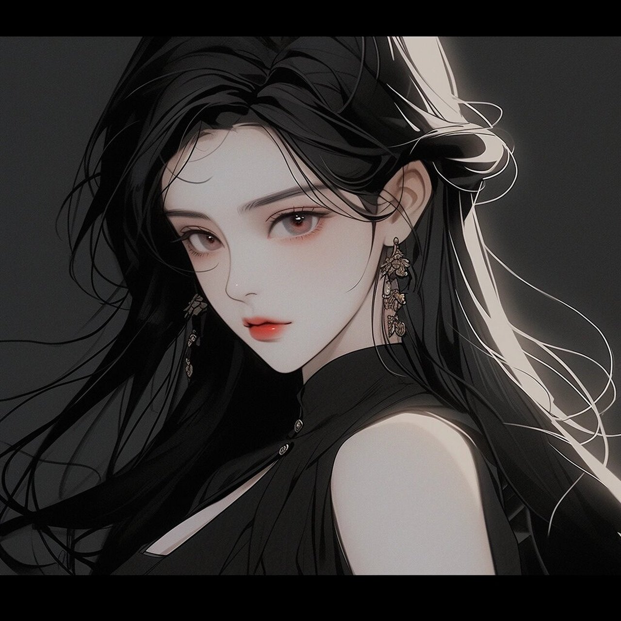 暗黑女生头像|泰酷啦|旧漫头像